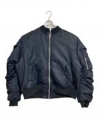 27CIRCUS27サーカス）の古着「MA-1ジャケット　アウター　ナイロンジャケット　オーバーサイズ　日本製」｜ブラック