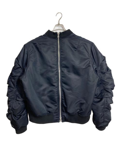 27CIRCUS（27サーカス）27CIRCUS (27サーカス) MA-1ジャケット　アウター　ナイロンジャケット　オーバーサイズ　日本製 ブラック サイズ:Lの古着・服飾アイテム