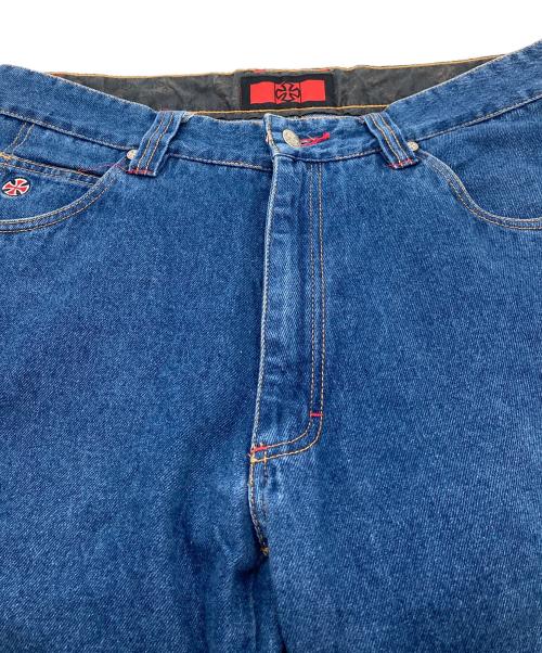 INDEPENDENT（インディペンデント）INDEPENDENT (インディペンデント) 【古着】90'sデニムワイドパンツ　デニムパンツ　90年代 ブルー サイズ:36の古着・服飾アイテム