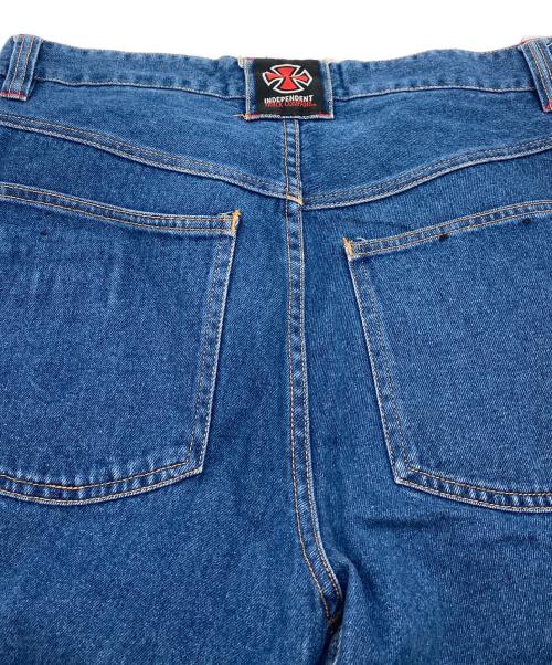 INDEPENDENT（インディペンデント）INDEPENDENT (インディペンデント) 【古着】90'sデニムワイドパンツ　デニムパンツ　90年代 ブルー サイズ:36の古着・服飾アイテム