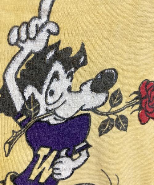 Champion（チャンピオン）Champion (チャンピオン) 【古着】70’S ROSE BOWL プリントTシャツ　半袖カットソー　Tシャツ　Tee  70年代　バータグ イエロー サイズ:Lの古着・服飾アイテム