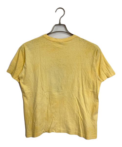 Champion（チャンピオン）Champion (チャンピオン) 【古着】70’S ROSE BOWL プリントTシャツ　半袖カットソー　Tシャツ　Tee  70年代　バータグ イエロー サイズ:Lの古着・服飾アイテム