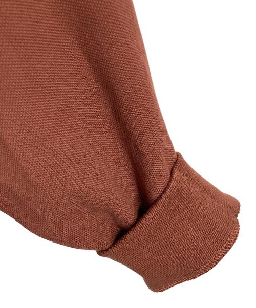 FRED PERRY（フレッドペリー）FRED PERRY (フレッドペリー) ポロシャツ　長袖シャツ　ワンポイント刺繍ポロシャツ ブラウン サイズ:Mの古着・服飾アイテム