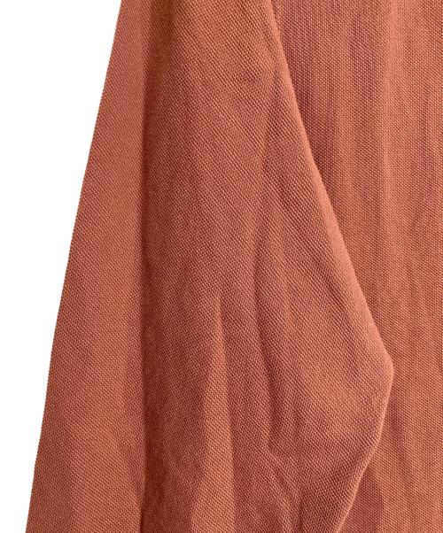 FRED PERRY（フレッドペリー）FRED PERRY (フレッドペリー) ポロシャツ　長袖シャツ　ワンポイント刺繍ポロシャツ ブラウン サイズ:Mの古着・服飾アイテム