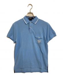 POLO RALPH LAUREN（ポロ・ラルフローレン）の古着「【古着】　90’Sポロシャツ　インパクト21 デットストック　90年代」｜スカイブルー