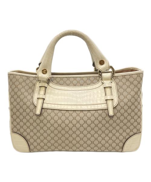 CELINE（セリーヌ）CELINE (セリーヌ) トリオンフ柄ブギーバッグ　ハンドバッグ ベージュ サイズ:実寸参照の古着・服飾アイテム