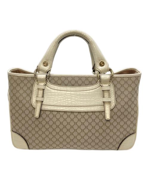 CELINE（セリーヌ）CELINE (セリーヌ) トリオンフ柄ブギーバッグ　ハンドバッグ ベージュ サイズ:実寸参照の古着・服飾アイテム