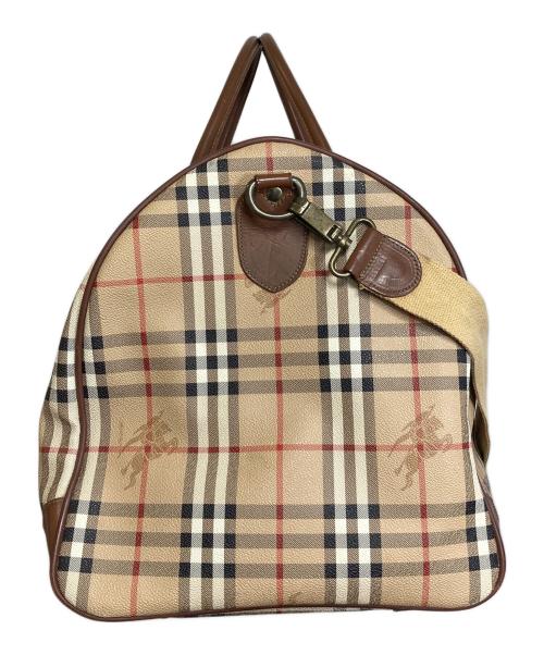 Burberry's（バーバリーズ）Burberry's (バーバリーズ) 大容量 ノバチェックボストンバッグ　バーバリーチェック　ヴィンテージバッグ ベージュ サイズ:実寸参照の古着・服飾アイテム