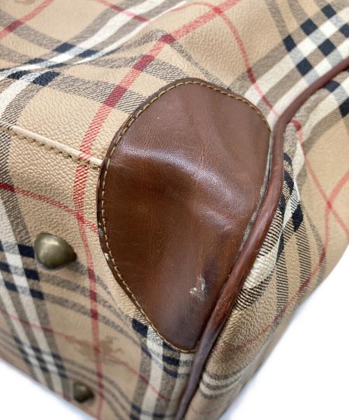 Burberry's（バーバリーズ）Burberry's (バーバリーズ) 大容量 ノバチェックボストンバッグ　バーバリーチェック　ヴィンテージバッグ ベージュ サイズ:実寸参照の古着・服飾アイテム