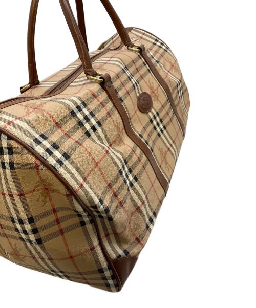 Burberry's（バーバリーズ）Burberry's (バーバリーズ) 大容量 ノバチェックボストンバッグ　バーバリーチェック　ヴィンテージバッグ ベージュ サイズ:実寸参照の古着・服飾アイテム