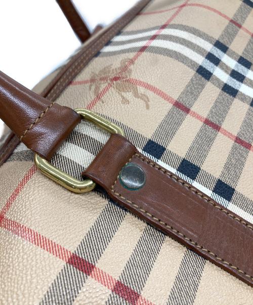 Burberry's（バーバリーズ）Burberry's (バーバリーズ) 大容量 ノバチェックボストンバッグ　バーバリーチェック　ヴィンテージバッグ ベージュ サイズ:実寸参照の古着・服飾アイテム