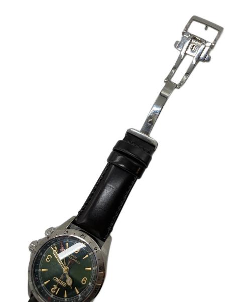 SEIKO（セイコー）SEIKO (セイコー) リストウォッチ　腕時計　自動巻き　精度-5～+26秒　日本製 グリーン サイズ:実寸参照の古着・服飾アイテム