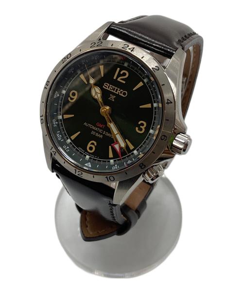 SEIKO（セイコー）SEIKO (セイコー) リストウォッチ　腕時計　自動巻き　精度-5～+26秒　日本製 グリーン サイズ:実寸参照の古着・服飾アイテム