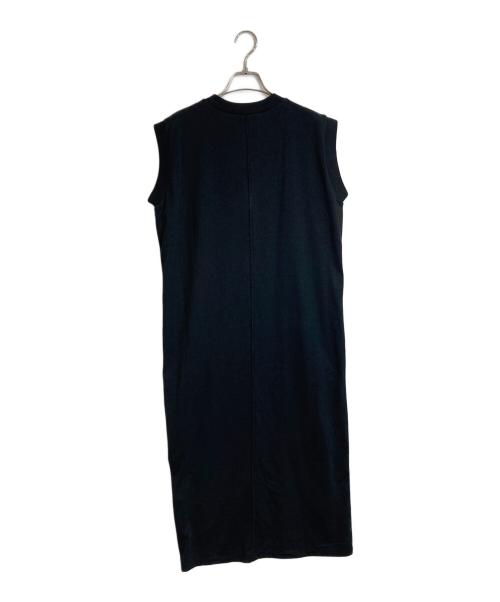 Adam et Rope（アダム エ ロペ）Adam et Rope (アダム エ ロペ) ノースリーブカットワンピース　コットン混ワンピース ブラック サイズ:FREEの古着・服飾アイテム