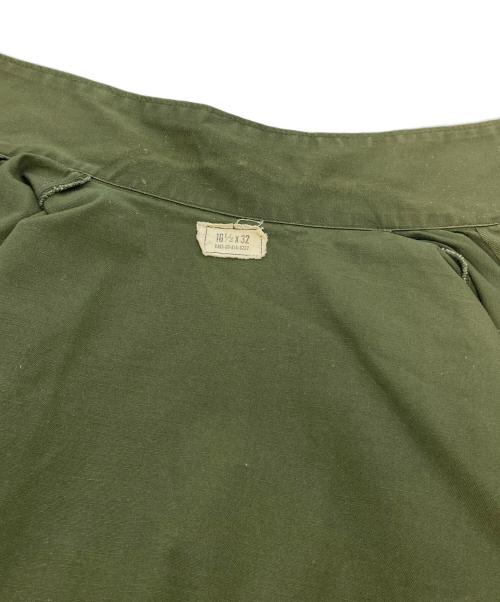 US ARMY（ユーエスアーミー）US ARMY (ユーエスアーミー) 【古着】70’S リメイクミリタリーシャツ　半袖シャツ　70年代 グリーン サイズ:16 1/2×32の古着・服飾アイテム