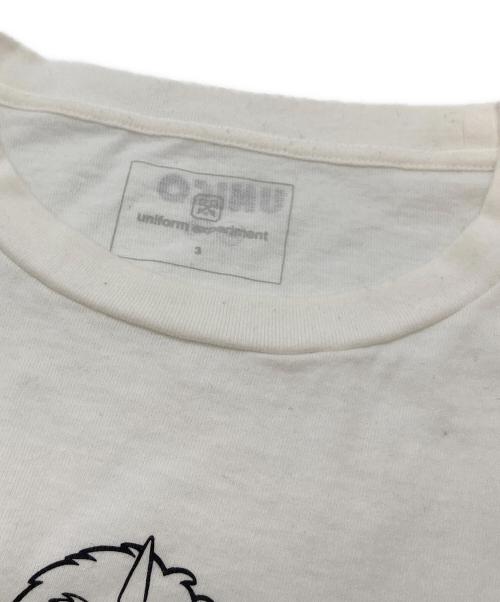 uniform experiment（ユニフォームエクスペリメント）uniform experiment (ユニフォームエクスペリメント) FRAGMENT UNICO WIDE TEEUNICO  手塚治虫　半袖カットソー　Tシャツ　Tee  日本製 ホワイト サイズ:3の古着・服飾アイテム