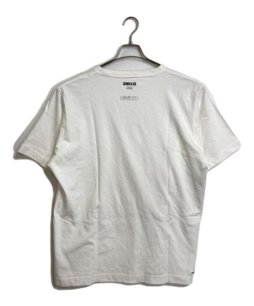 uniform experiment（ユニフォームエクスペリメント）uniform experiment (ユニフォームエクスペリメント) FRAGMENT UNICO WIDE TEEUNICO  手塚治虫　半袖カットソー　Tシャツ　Tee  日本製 ホワイト サイズ:3の古着・服飾アイテム