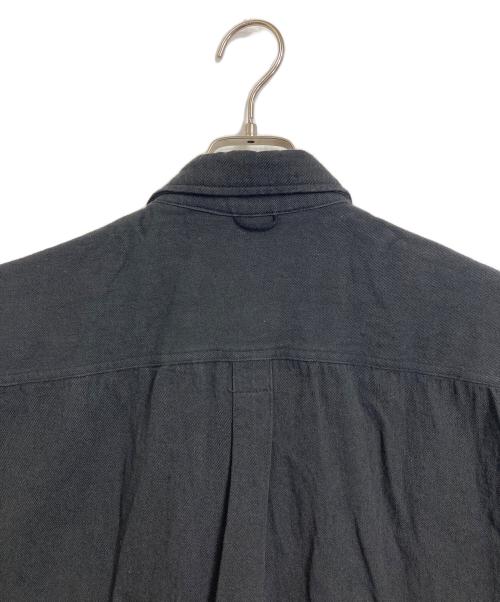 hobo（ホボ）hobo (ホボ) 22SS リネン コットン オーバーサイズ 半袖シャツ　麻　日本製 ブラック サイズ:Mの古着・服飾アイテム