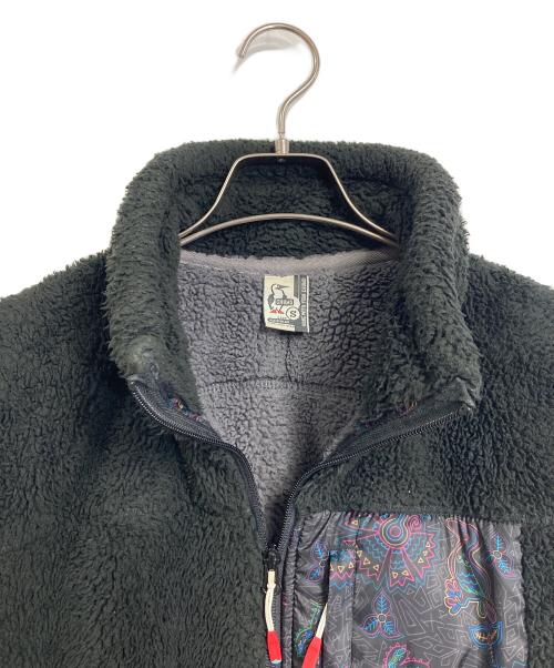 CHUMS（チャムス）CHUMS (チャムス) Bonding Fleece Jacket  ボンディングフリースジャケット  ボアジャケット　フリース　スポーツ　アウトドア ブラック サイズ:Sの古着・服飾アイテム