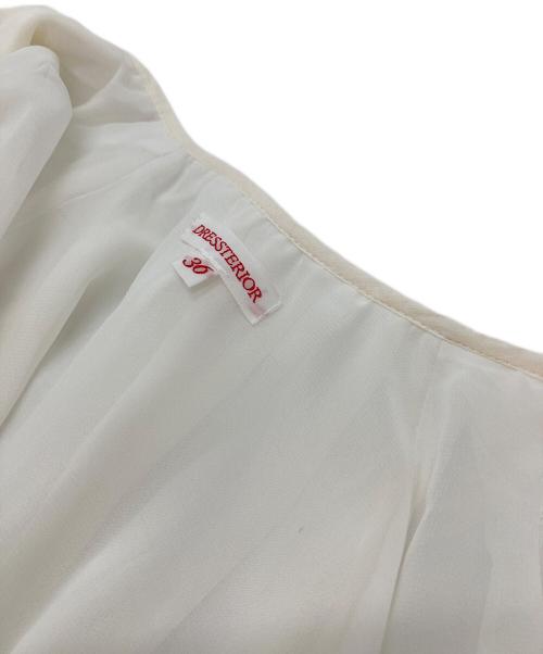 DRESSTERIOR（ドレステリア）DRESSTERIOR (ドレステリア) 【洗える/リネン100％】ウォッシャブルペーパーリネンブルゾン　アウター　ライトアウター　麻 ホワイト サイズ:36の古着・服飾アイテム