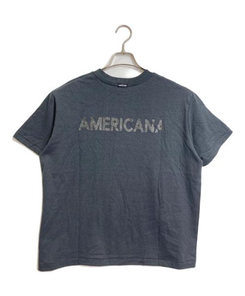 Americana（アメリカーナ）Americana (アメリカーナ) Disney (ディズニー) Michkey Tシャツ　半袖カットソー　Tee  ミッキー　日本製 グレー サイズ:00 未使用品の古着・服飾アイテム
