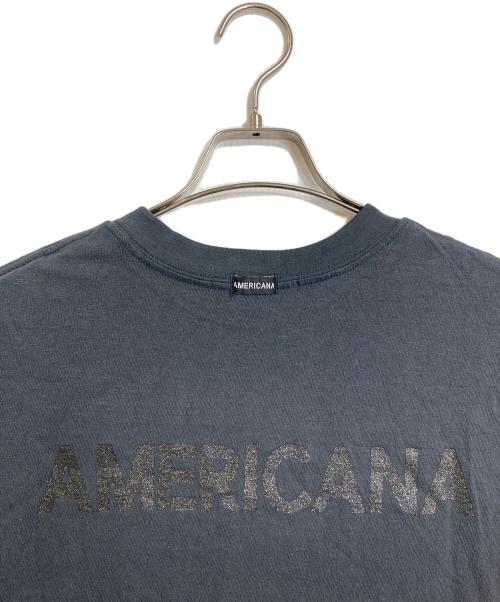 Americana（アメリカーナ）Americana (アメリカーナ) Disney (ディズニー) Michkey Tシャツ　半袖カットソー　Tee  ミッキー　日本製 グレー サイズ:00 未使用品の古着・服飾アイテム