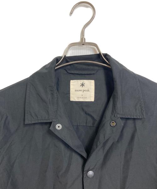Snow peak（スノーピーク）snow peak (スノーピーク) ライトマウンテン クロスジャケット コーチジャケット　アウター　ライトアウター ブラック サイズ:Sの古着・服飾アイテム