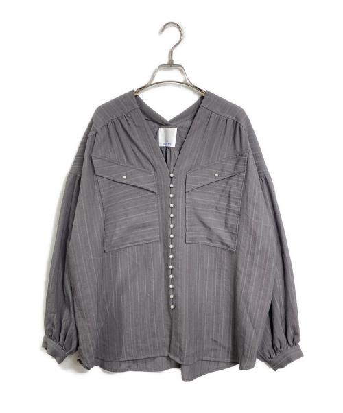 GENE HEAVENS（ジーンヘブンズ）GENE HEAVENS (ジーンヘブンズ) ボリュームスリーブシャツ グレー サイズ:FREEの古着・服飾アイテム