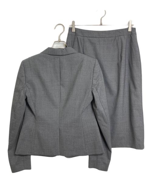 BOSS（ボス）BOSS (ボス) セットアップスーツ　スカートスーツ　オフィスカジュアル　セレモニー グレー サイズ:ジャケットUK8 スカート　UK10の古着・服飾アイテム