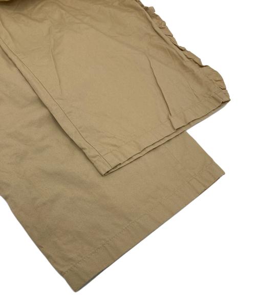 MUVEIL（ミュベール）MUVEIL (ミュベール) フリルワイドパンツ ベージュ サイズ:38の古着・服飾アイテム