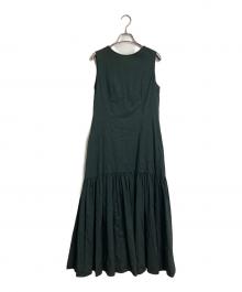 Spick and Span（スピック＆スパン）の古着「リボンワンピース　ノースリーブワンピース　バックリボン　	S.TAKECHI コラボ」｜ブラック