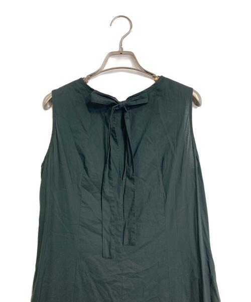 Spick and Span（スピックアンドスパン）Spick and Span (スピックアンドスパン) リボンワンピース　ノースリーブワンピース　バックリボン　	S.TAKECHI コラボ ブラック サイズ:36の古着・服飾アイテム