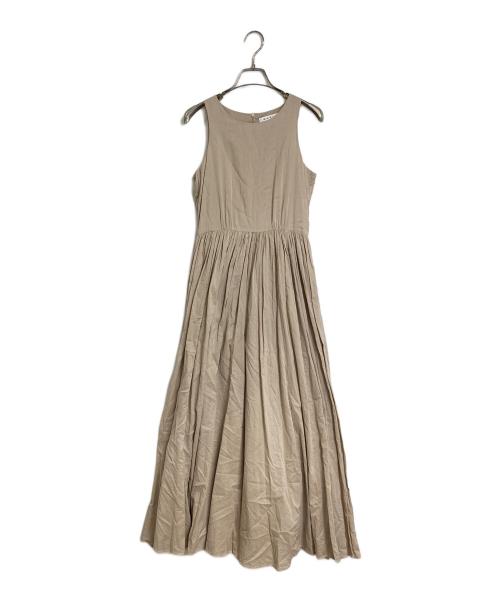 MARIHA（マリハ）MARIHA (マリハ) 夏のレディのドレス　ノースリーブワンピース ベージュ サイズ:36の古着・服飾アイテム