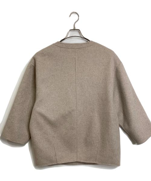 SLOBE IENA（スローブ イエナ）SLOBE IENA (スローブ イエナ) HAMILTONダブルフェイスウールショートコクーンコート ベージュ サイズ:実寸参照の古着・服飾アイテム