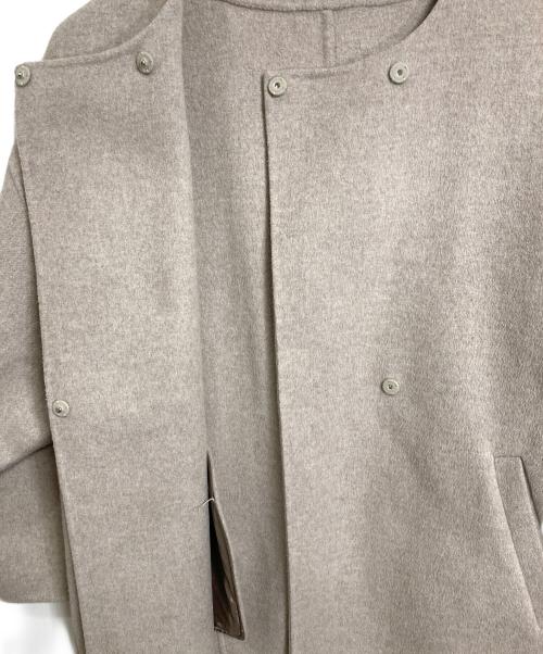 SLOBE IENA（スローブ イエナ）SLOBE IENA (スローブ イエナ) HAMILTONダブルフェイスウールショートコクーンコート ベージュ サイズ:実寸参照の古着・服飾アイテム