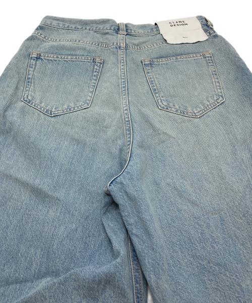 CLANE（クラネ）CLANE (クラネ) SuzuHirose (スズヒロセ) TUCK WIDE DENIM PANTS 広瀬すずコラボ　5ポケット ブルー サイズ:2の古着・服飾アイテム