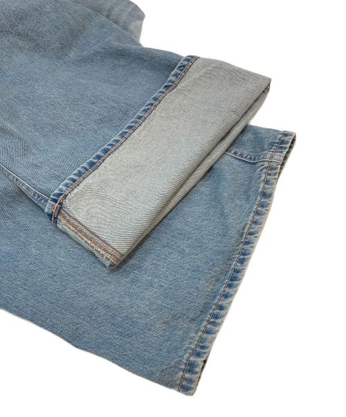 CLANE（クラネ）CLANE (クラネ) SuzuHirose (スズヒロセ) TUCK WIDE DENIM PANTS 広瀬すずコラボ　5ポケット ブルー サイズ:2の古着・服飾アイテム