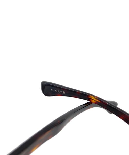 tesio（テシオ）tesio (テシオ) NAMIKI 伊達メガネ　谷口眼鏡製 RBH/レッドブラウンハバナ サイズ:49□23の古着・服飾アイテム
