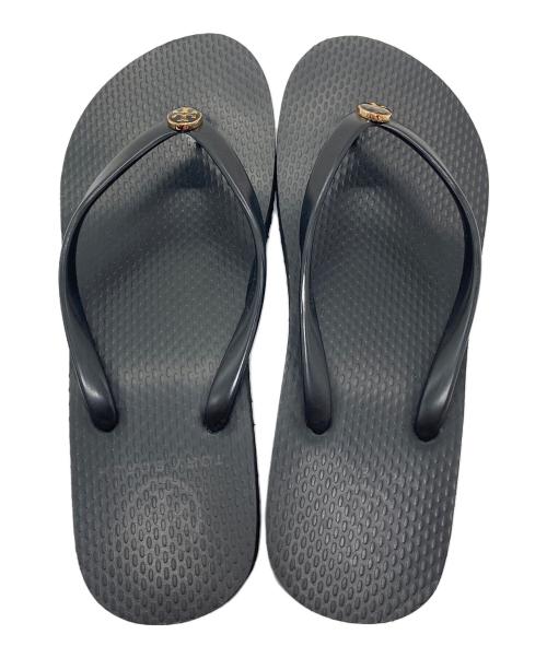 TORY BURCH（トリーバーチ）TORY BURCH (トリーバーチ) 厚底ビーチサンダル ブラック サイズ:実寸参照の古着・服飾アイテム
