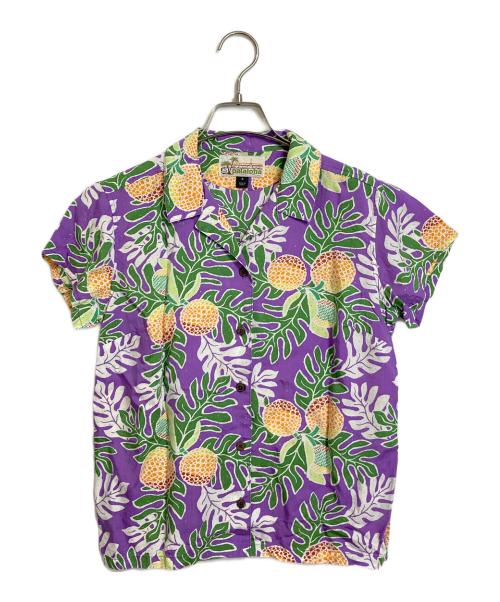 pataloha（パタロハ）pataloha (パタロハ) アロハシャツ パープルの古着・服飾アイテム