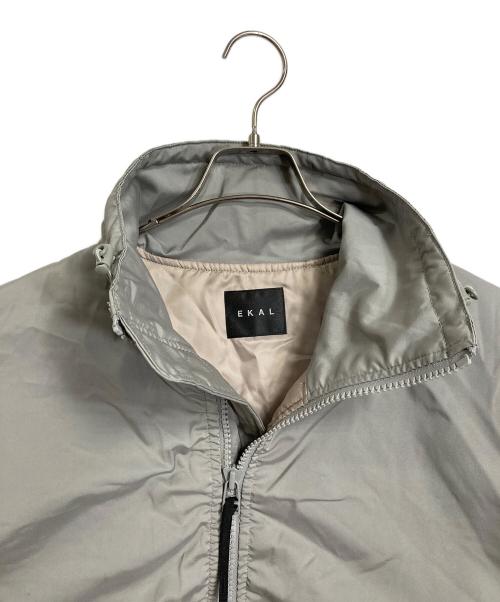 EKAL（エカル）EKAL (エカル) 撥水ボンバージャケット　アウター　ダブルジップ　オーバーサイズ グリーン サイズ:ONEの古着・服飾アイテム