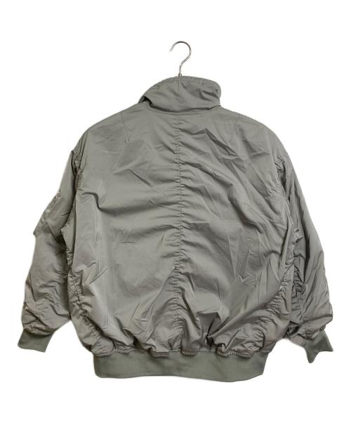 EKAL（エカル）EKAL (エカル) 撥水ボンバージャケット　アウター　ダブルジップ　オーバーサイズ グリーン サイズ:ONEの古着・服飾アイテム