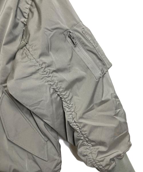 EKAL（エカル）EKAL (エカル) 撥水ボンバージャケット　アウター　ダブルジップ　オーバーサイズ グリーン サイズ:ONEの古着・服飾アイテム