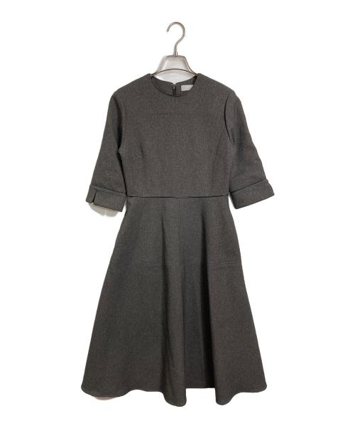 CELFORD（セルフォード）CELFORD (セルフォード) 7分袖ワンピース　ロングワンピース　セレモニー ブラウン サイズ:36の古着・服飾アイテム