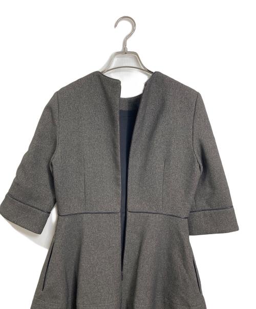 CELFORD（セルフォード）CELFORD (セルフォード) 7分袖ワンピース　ロングワンピース　セレモニー ブラウン サイズ:36の古着・服飾アイテム