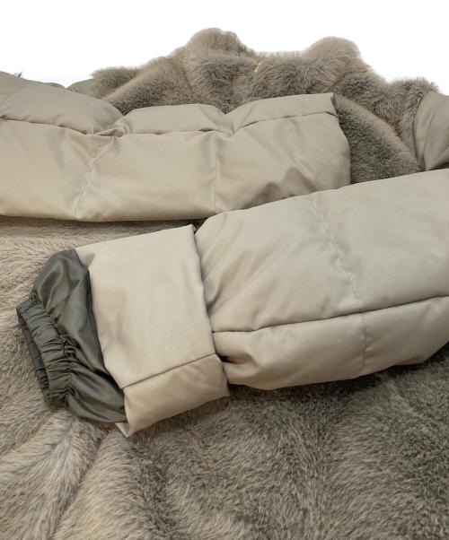 23区（ニジュウサンク）23区 (ニジュウサンク) ECOPEL エコファーコンビ ダウンコート オリーブ サイズ:38の古着・服飾アイテム