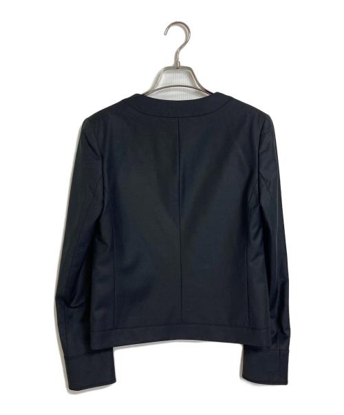 theory（セオリー）theory (セオリー) ノーカラージャケット EXECUTIVE NIKKIA F ブラック サイズ:36の古着・服飾アイテム