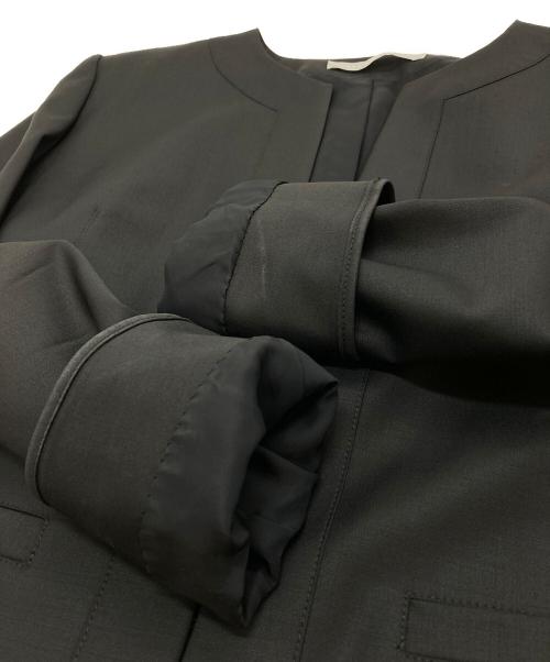 theory（セオリー）theory (セオリー) ノーカラージャケット EXECUTIVE NIKKIA F ブラック サイズ:36の古着・服飾アイテム