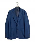 green label relaxingグリーンレーベルリラクシング）の古着「ジャージ カノコ 2B ジャケット テーラードジャケット　 ウォッシャブル・ストレッチ・防シワ・吸水速乾」｜ネイビー