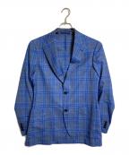 SHIPSシップス）の古着「ウィンドウペンチェック テーラードジャケット　TALLIA DI DELFINO タリア ディ デルフィノ社製」｜ブルー×グレー